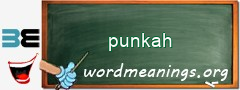 WordMeaning blackboard for punkah